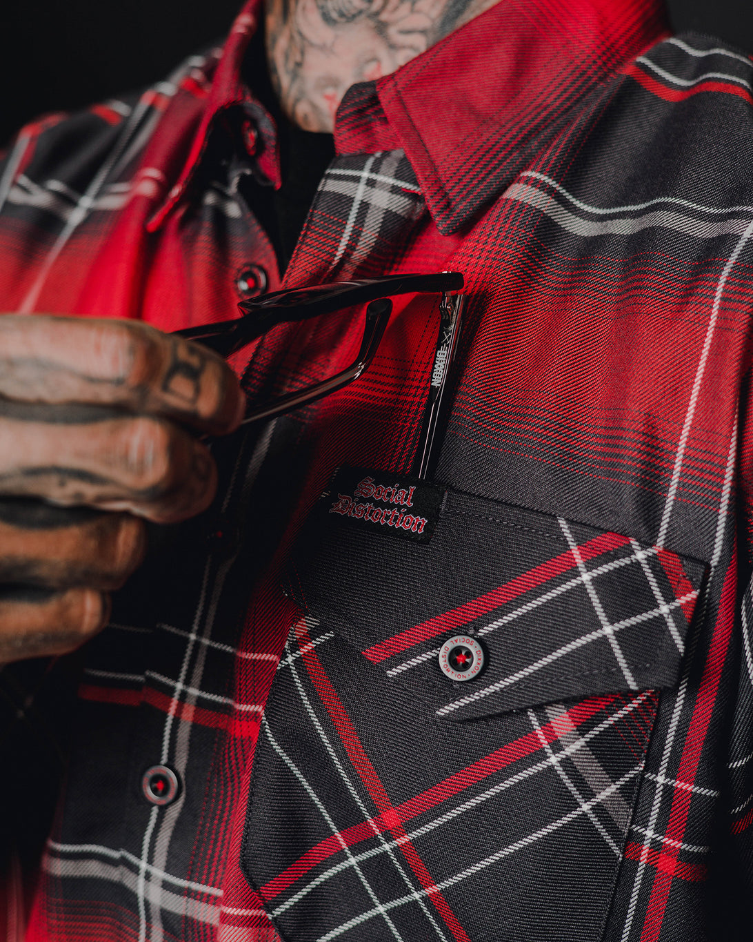 SOCIAL DISTORTION PRISON BOUND FLANNEL - MENS