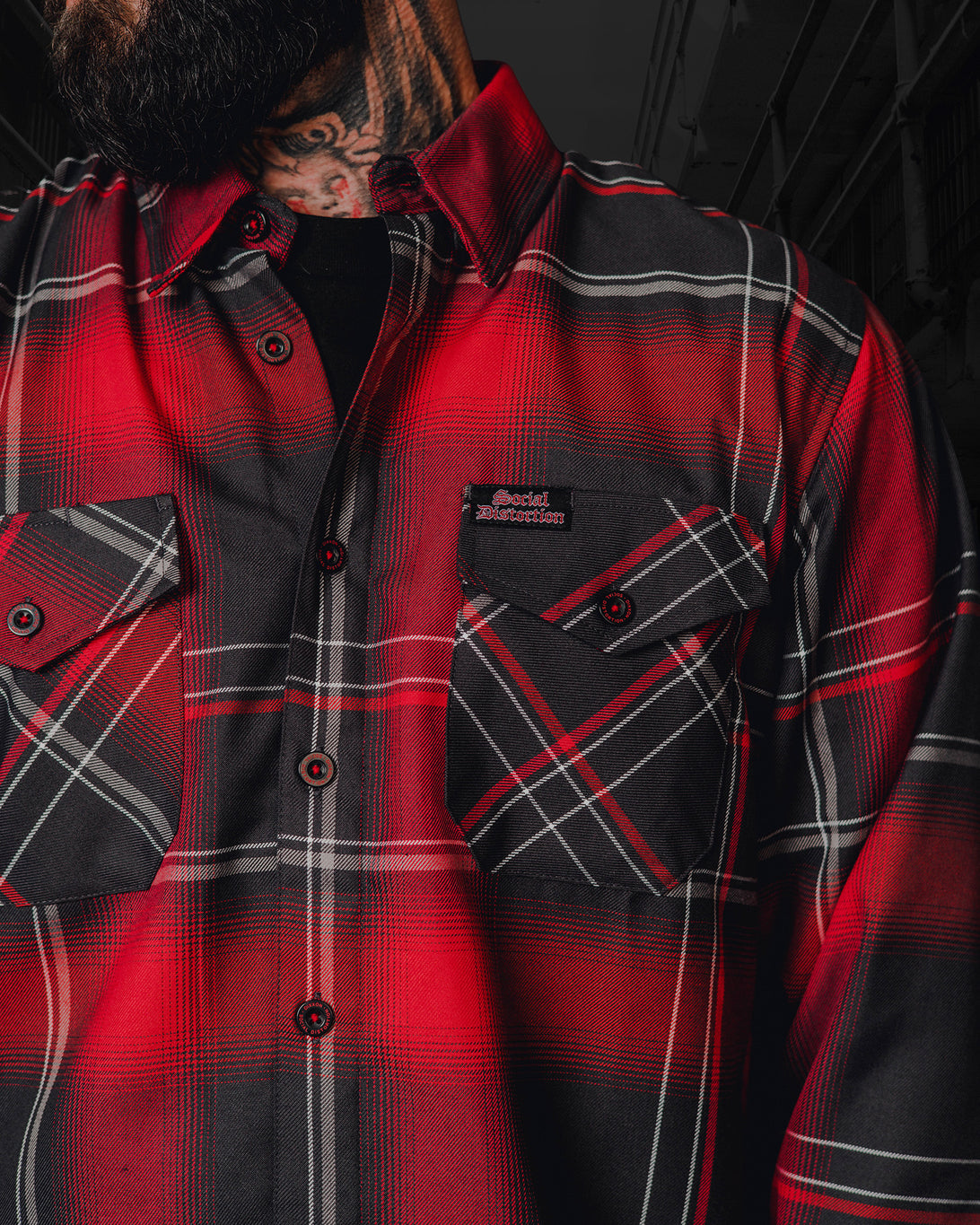 SOCIAL DISTORTION PRISON BOUND FLANNEL - MENS