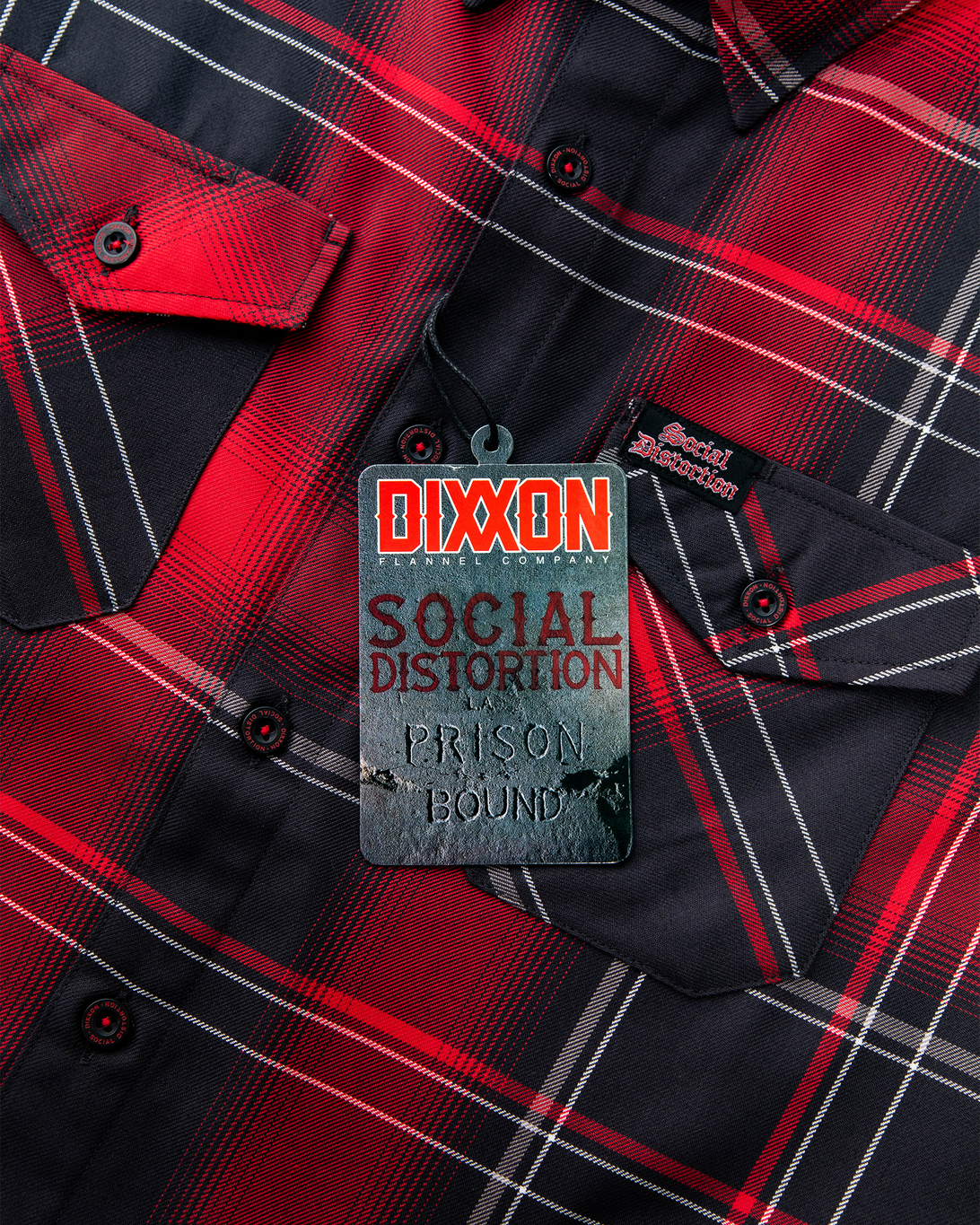 SOCIAL DISTORTION PRISON BOUND FLANNEL - MENS