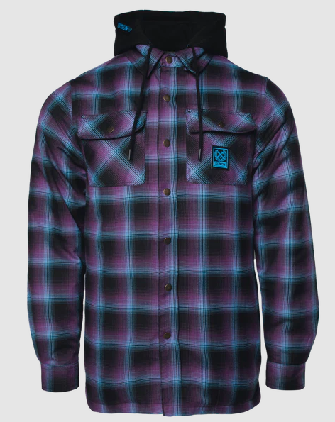MYSTIC HOODED FLANNEL JACKET - MENS