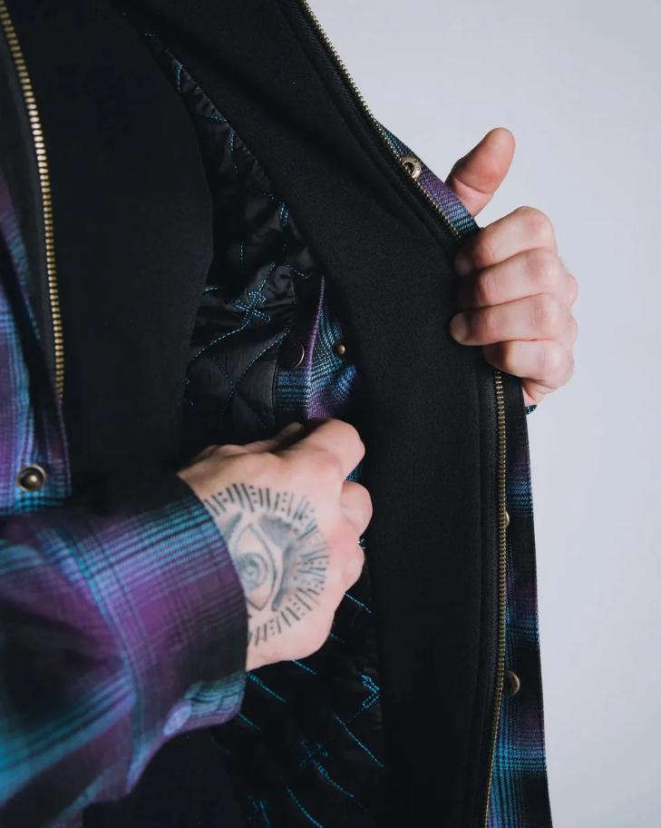 MYSTIC HOODED FLANNEL JACKET - MENS