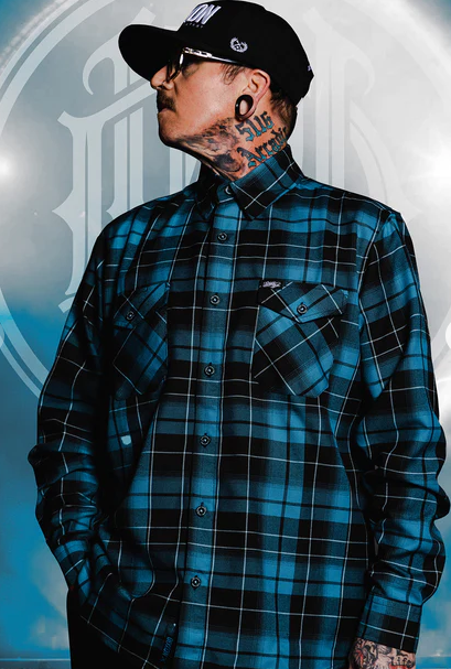 PARKWAY DRIVE 'DEEP BLUE' FLANNEL - MENS