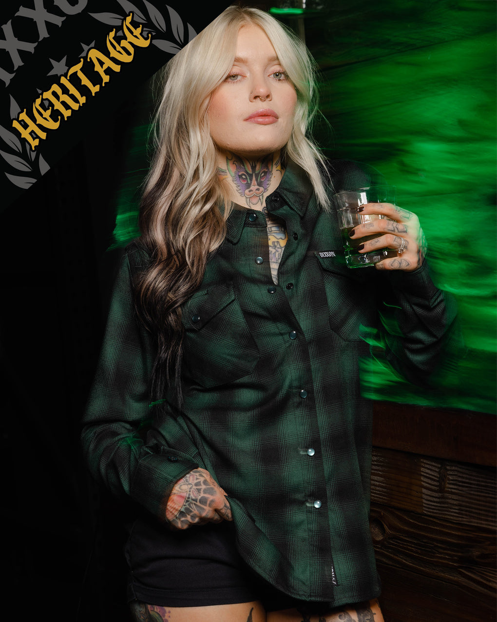 ABSINTHE HERITAGE FLANNEL - WOMENS