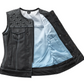 Angelite - Women's Club Style Motorcycle Leather Vest (Limited Edition)