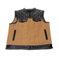 Hunt Club - Motorcycle Leather Canvas Vest